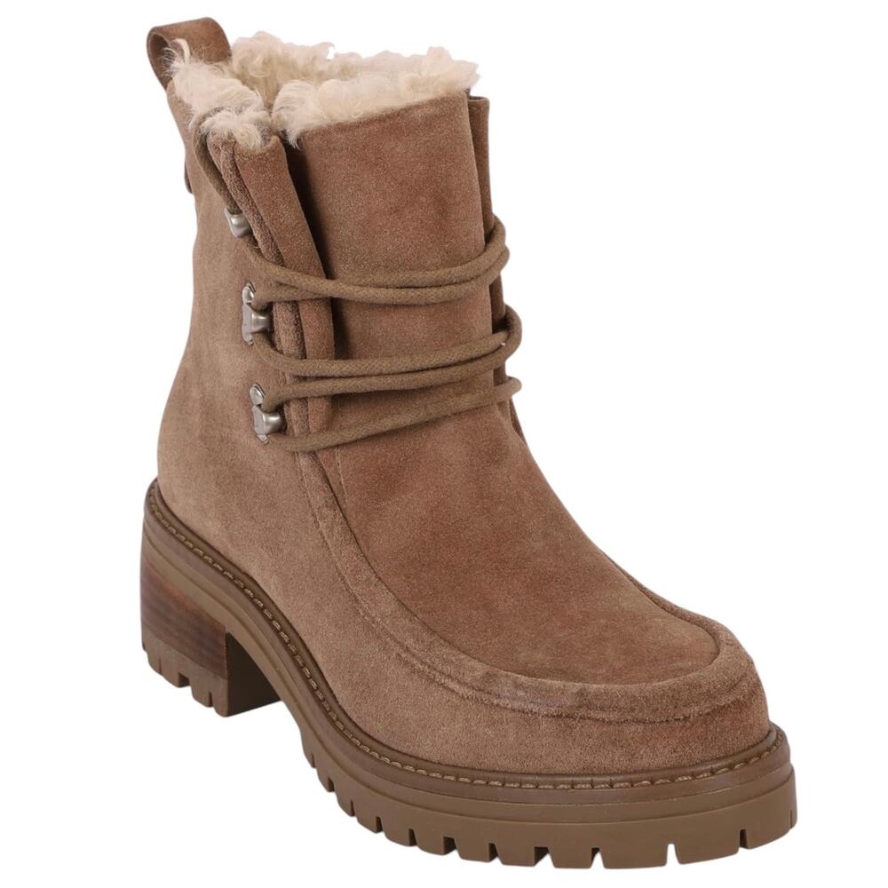 Gentle Souls Womens Bristol Wallaby Suede Cold Weather Boots Taupe Size 7 1/2